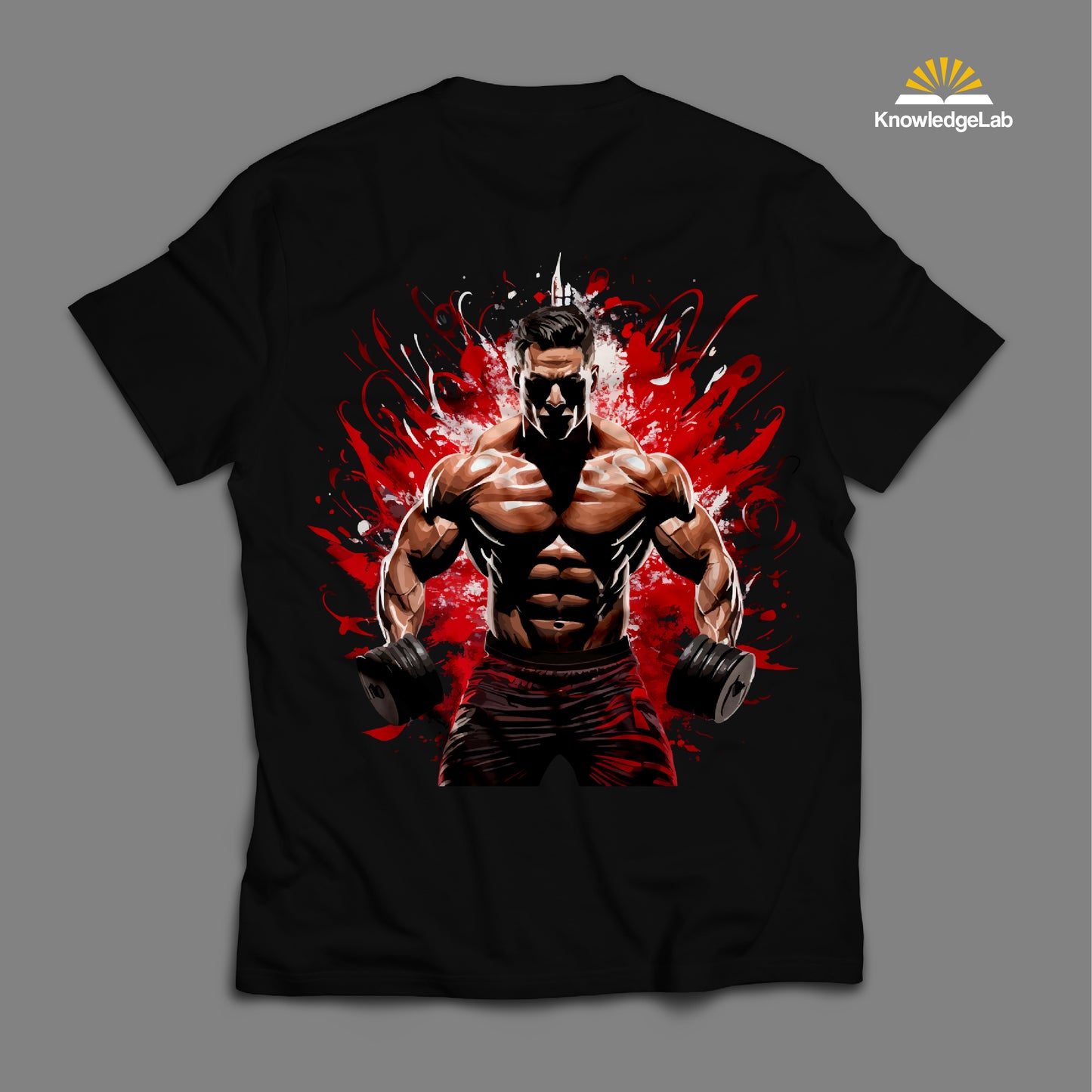 Gym Motivation Power Design, Fitness Strength Png, Bodybuilding Motivation Png, Muscle Workout Png, Gym Power Shirt Design